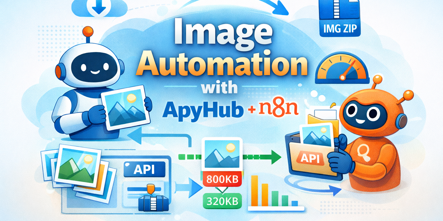 Compress Images Automatically Using ApyHub and n8n (No Coding Required)